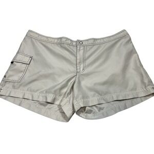 Catalina Women XL/XG Beige Cargo Pocket Swim Board Shorts